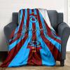 Name Custom Trabzonspor Logo Print Flannel Blanket High Quality Warm Comfortable Cover for All Seasons Perfect for Gifts Home Decor