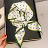 1116 Spring and Autumn New Korean Edition Temperament Simulation Silk Scarf Women's Long Scarf Decorative Headband Tie Belt Belt Floating