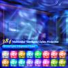 ODM USB Rechargeable Home Water Ripple Night Light RGB Aurora Projector Lamp 16 Colors Remote Control Modern Design Atmosphere