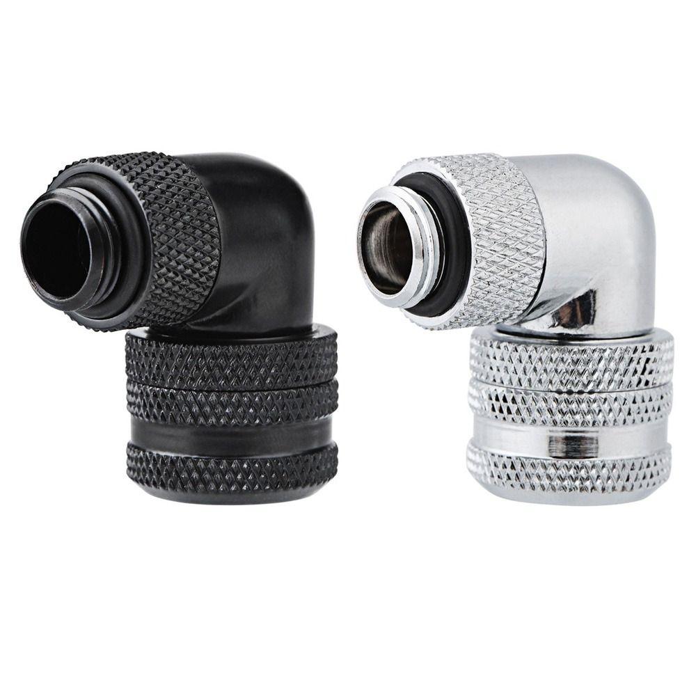 90 Degrees PC Water Cooling Fitting 14MM Brass Fitting Tube Connector Hard Tube Installation