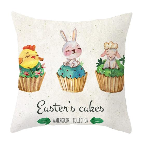 Наволочка с буквами, потайная молния, декоративная Пасхальный кролик, яйца, диван, спальня, автомобильная подушка, чехлы, товары для дома