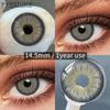 New Colored Contact Lenses Gray Pupils Natural Color Lens Blue Eye Lenses Green Eye Contacts Yearly Brown Lenses 2pcs