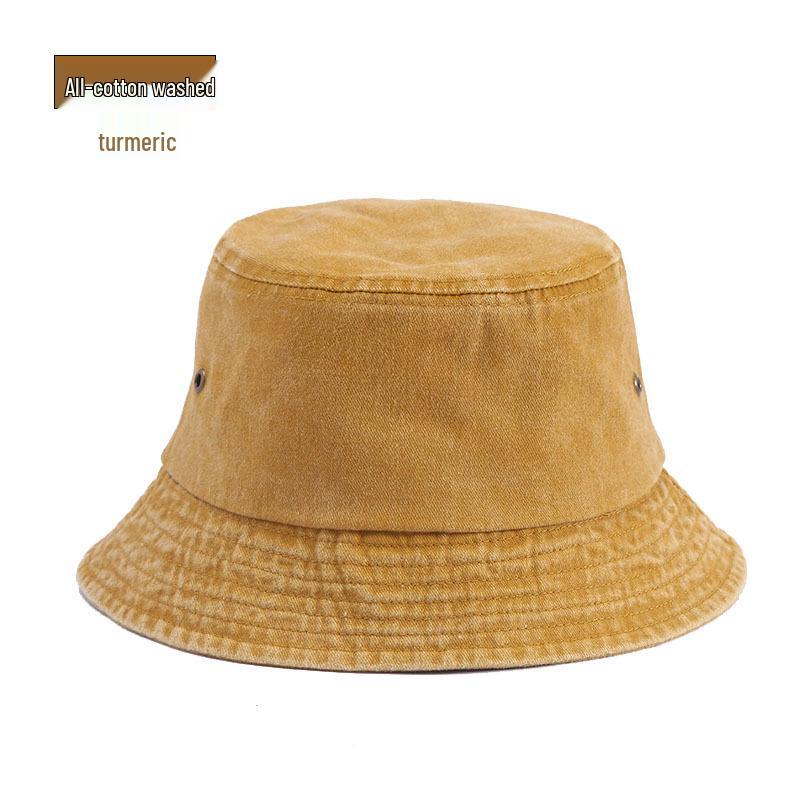 Vintage Hip-Hop Washed Cotton Bucket Hat
