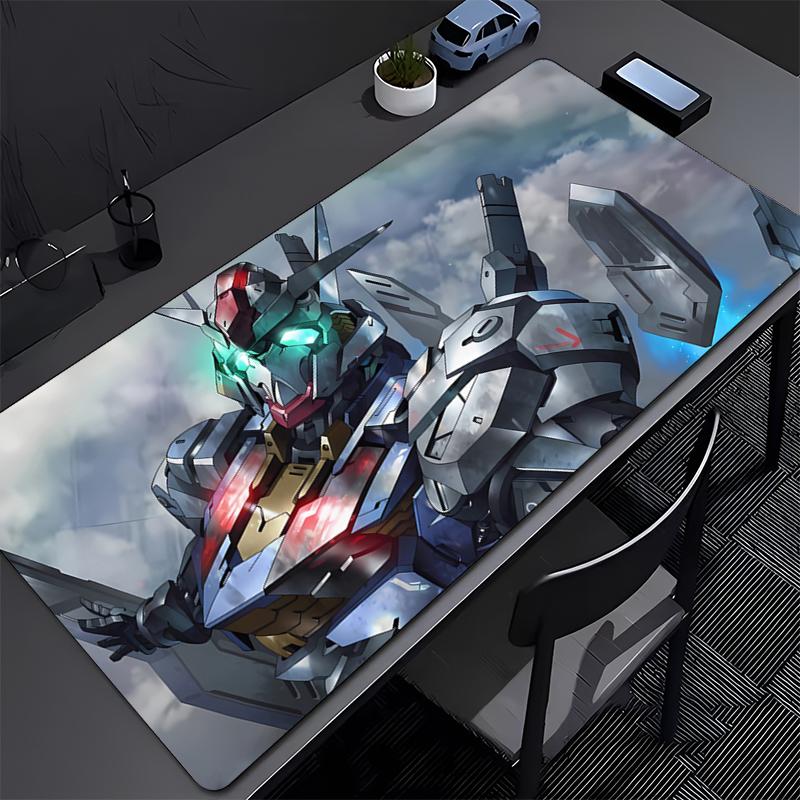 Игровой коврик для мыши Механический воин Gundam Авиационные аксессуары Офисный коврик для стола геймера Нескользящий коврик для ноутбука ПК Большой коврик для мыши