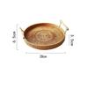 Creative Rattan Tray Fruit Tray Bamboo Bread Basket Fruit Basket Dessert Tray Practical Kitchenware