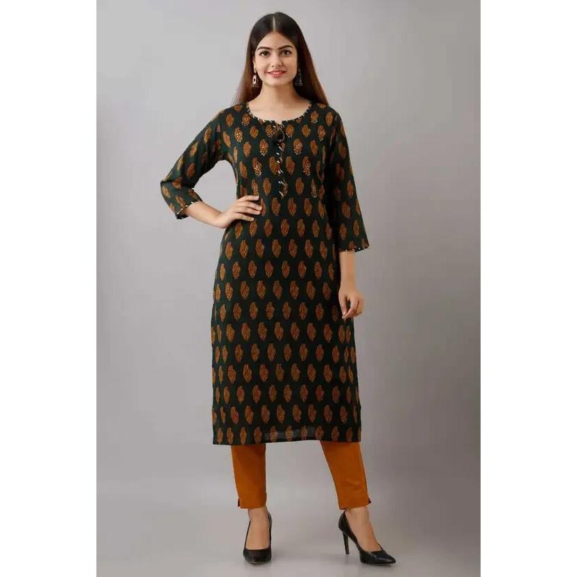 Женский комплект из чистого хлопка Курта, брюки, дупатта, индийский пакистанский топ, туника, платье Курти VF-20215