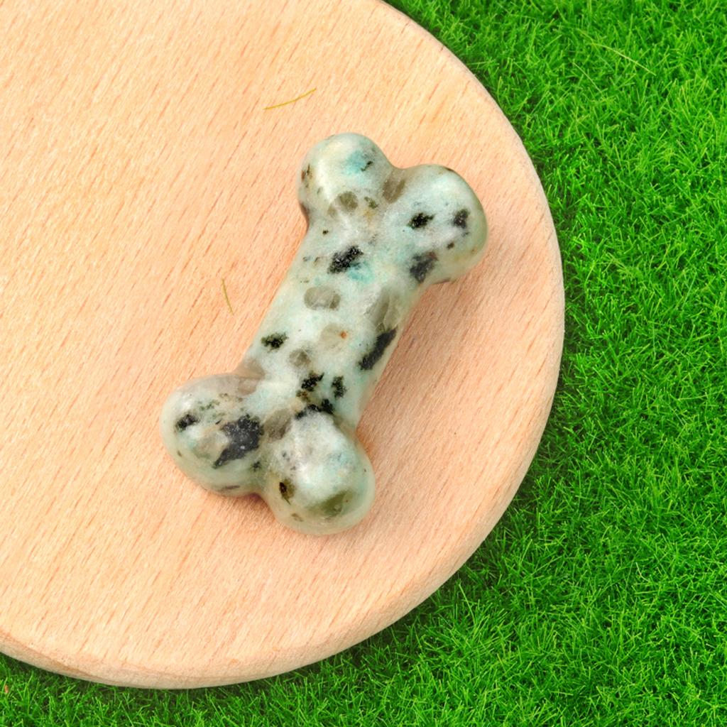 1 шт. мини-духовный исцеляющий хрустальный орнамент, украшение в форме кости, натуральный камень, драгоценный камень для украшения питомника или домашнего интерьера, ювелирные изделия 34x20 мм