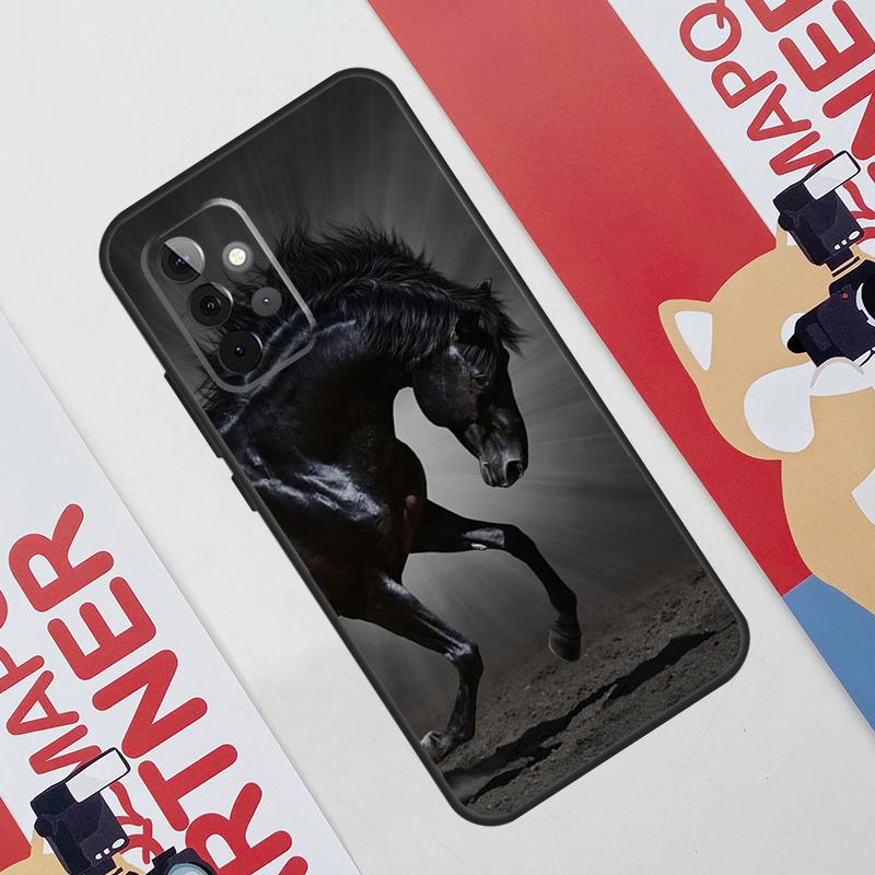 Красивый черный конь Чехол для телефона для Samsung Galaxy A53 A33 A23 A13 A52 A32 A22 A12 A51 A71 A14 A24 A34 A54 A21S