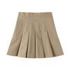 Girls' Pleated Skirt Student School Clothes Children's College Style Casual All-Match Solid Mini Skirts
