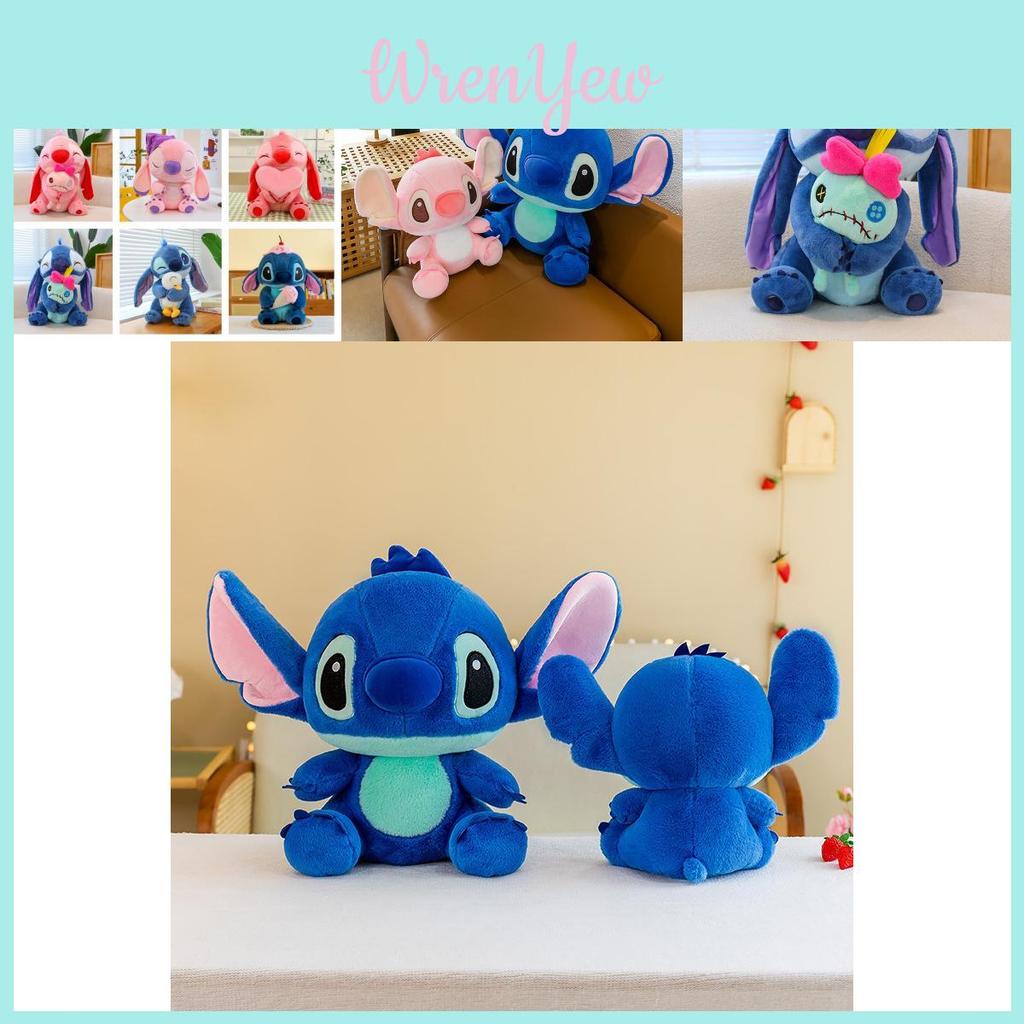 Cute Cartoon Stitch Duck Plush Doll Ultra Soft Blue Stuffed Animal For Collectors