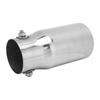 Silver Exhaust Muffler Tip Stainless Steel Tailpipe 62mm2.44in Inlet 76mm2.99in Outlet Universal