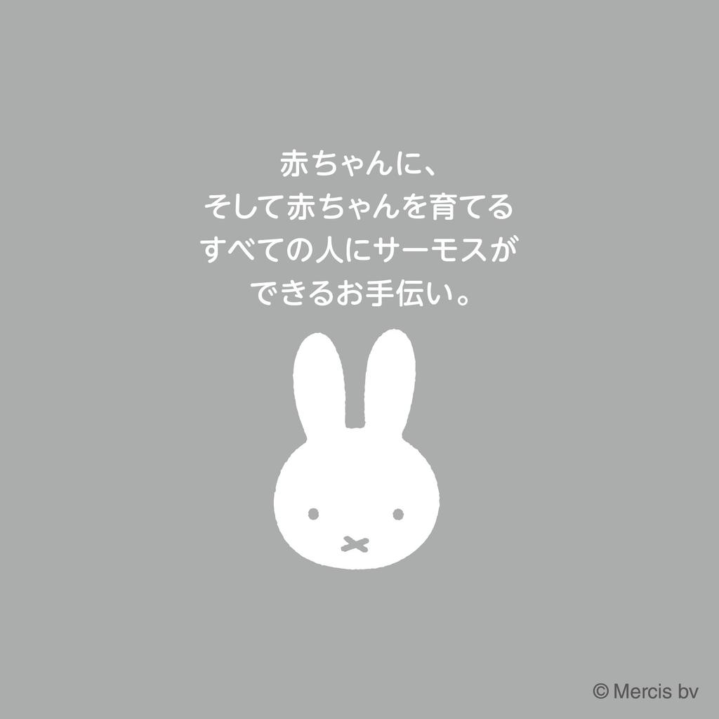 Thermos Stainless Steel Water Bottle for Formula Preparation, 350ml, Miffy Design, Gray, JPA-350B GY