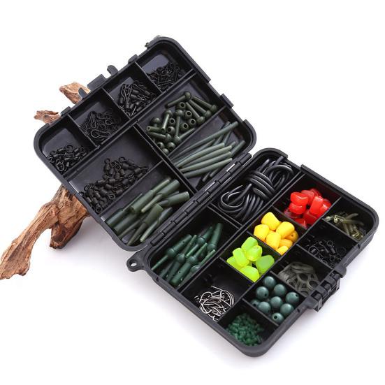 Fishing Hooks Accessories Set with Storage Case Rust Resistant Lightweight Compact Portable Fishing Rig Kit