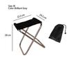 Folding Small Stool Fishing Chair Aluminum Alloy Outdoor Portable Picnic Folding Chair Ultralight MIni Storage Fishing Chair