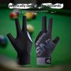 Open Finger Billiard Gloves Breathable Polyester Snooker Pool Glove Anti-Slip Adjustable Billiard Training Cue Glove