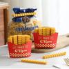 1 Pack of 12 French Fries-Shaped Sealing Clips,Ideal for Kitchen Preservation, Suitable for Snack Bags,Cereals,Pasta and Food Storage
