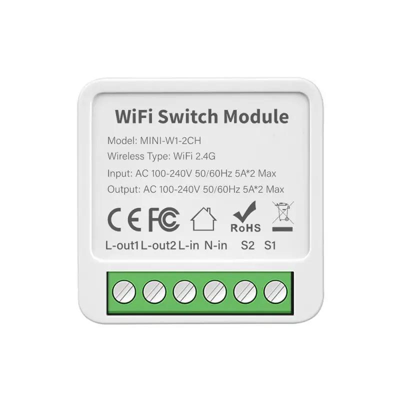 Tuya 16A Mini Smart SwitchWifi/Zigbee 1/2/3/4 Gang Support 2-way Control For Smart Life Alexa Google Home Yandex Alice Switches