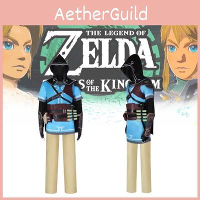 Костюм для косплея Линка из The Legend Of Zelda Tears Of The Kingdom из полиэстера