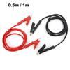 50cm 100cm 1000V 15A Double-Ended Alligator Clip to Alligator Clips test Leads Wires cable for Electrical Testing Test