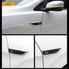 2pcs/lot 3D Sticker Car Hood Chrome Grille Shark Gill Simulation Air Flow Vent Auto Exterior Decoration Chrome Styling Stickers