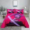 Villain Boy K-Pop D-Demon Hunters 3D Digital Flat Sheet Set Printing Bedroom Bed Sheet Pillowcase Bedding Kit for Home Decor