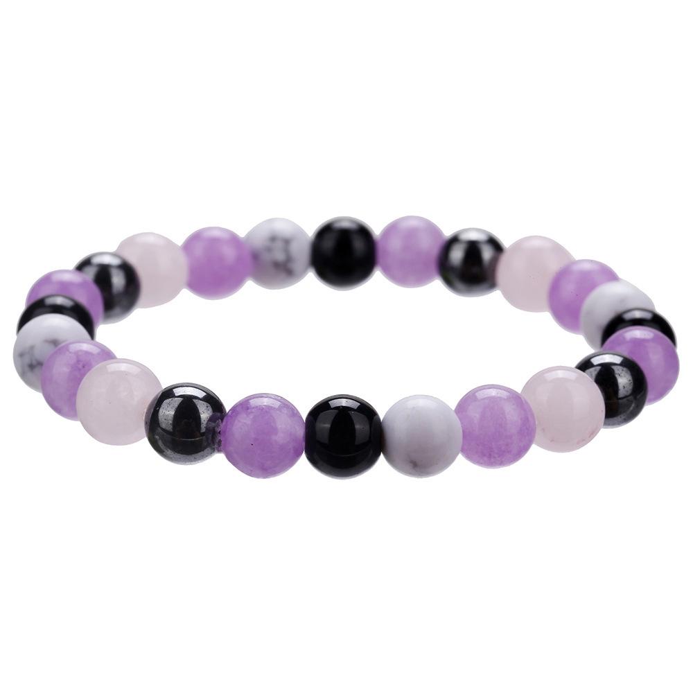 Европейский Кристальный Браслет из Тигрового Глаза на Эластичной Основе, Украшения из Натуральных Каменных Бусин