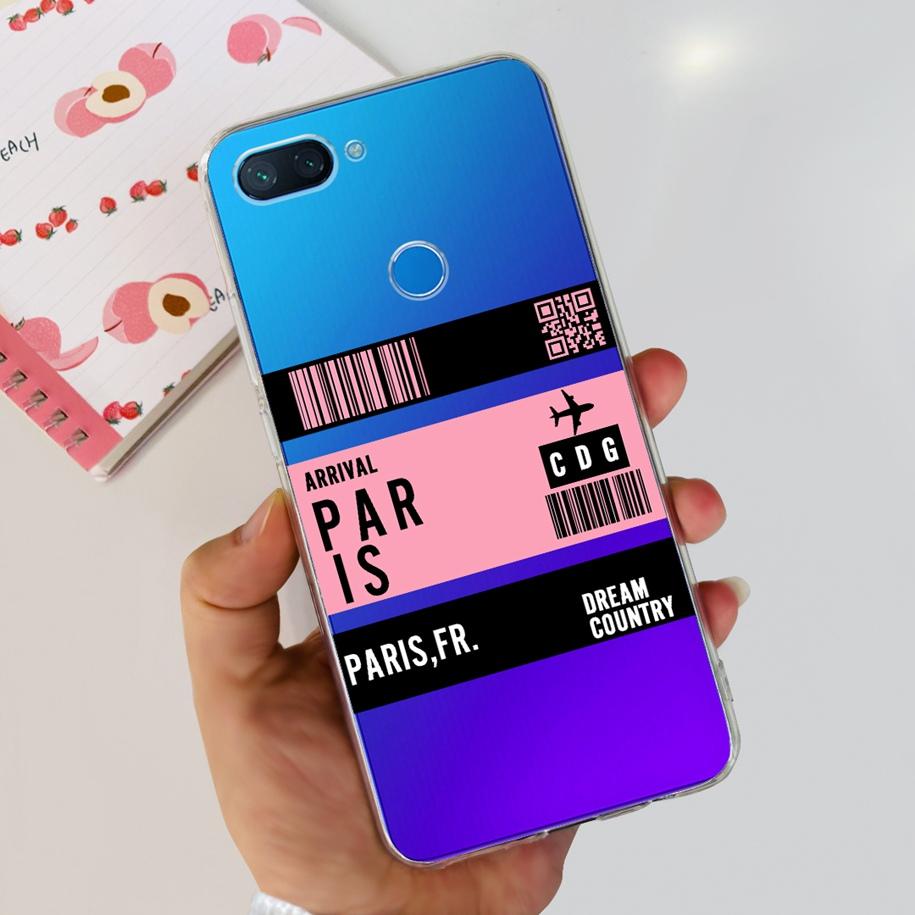 Чехол для Xiaomi Mi 8 Lite Модный Мягкий Силиконовый Чехол для Телефона для Xiaomi Mi 8 SE / Mi 8 Pro Mi8 Lite Прозрачный ТПУ Чехол Астронавт Capa