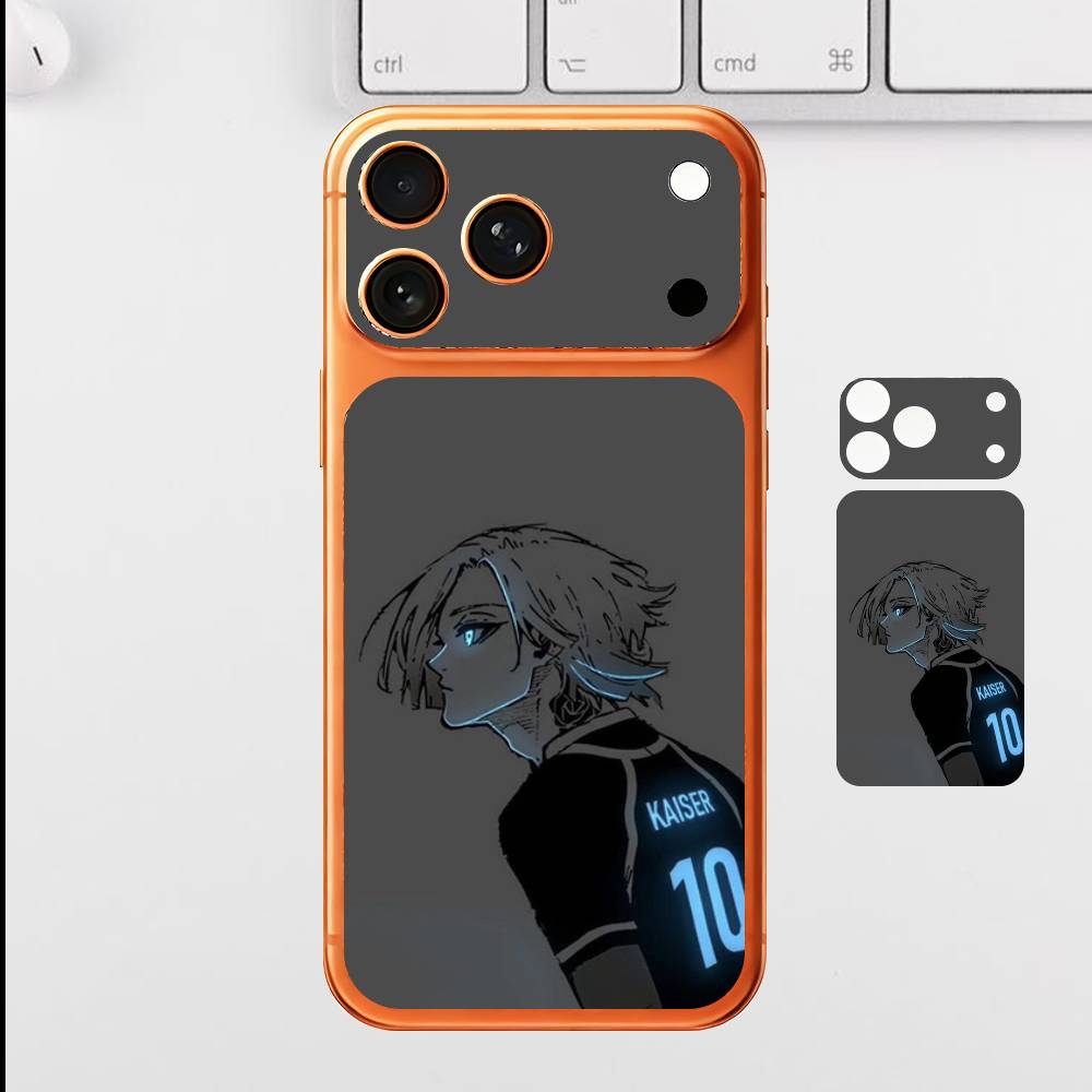 Милая однотонная наклейка-скин M-Michael Kaiser для iPhone17 Pro Max, задняя пленка, чехол-обертка, защита от царапин, прочная наклейка