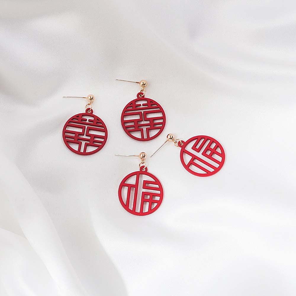 Cute Lucky For You Women Congratulations Earrings New Year Gift Dangle Earrings Fashion Jewelry