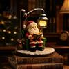 Led Night Light for Bedroom Christmas Santa Claus Reading Lantern Snowman Elk LED with Warm Modern Home Decor Patio Glow USB Resin Tabletop