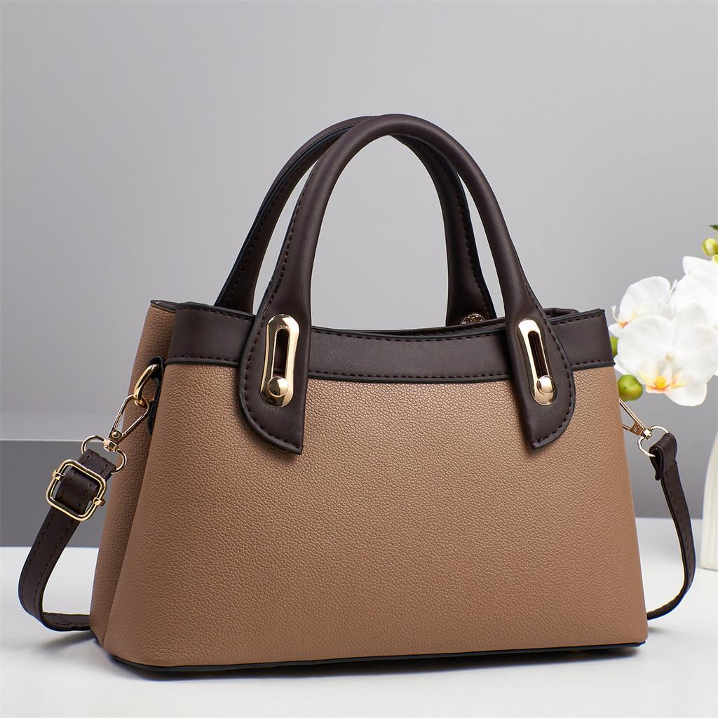 Womens Large Capacity Pu Designer Shoulder Bag With Zipper Closure For Everyday