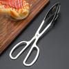 Stainless Steel Food Tong Slotted Long Handle Multifunctional Cake Bread Dessert Buffet Salad Steak Barbecue Serving Clip Clamp Kitchen Supplies
