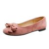 Мода | Новые стильные туфли с квадратным носком и неглубоким вырезом, украшением в виде банта, однотонные модные туфли на мягкой подошве, удобные повседневные туфли на плоской подошве для женщин