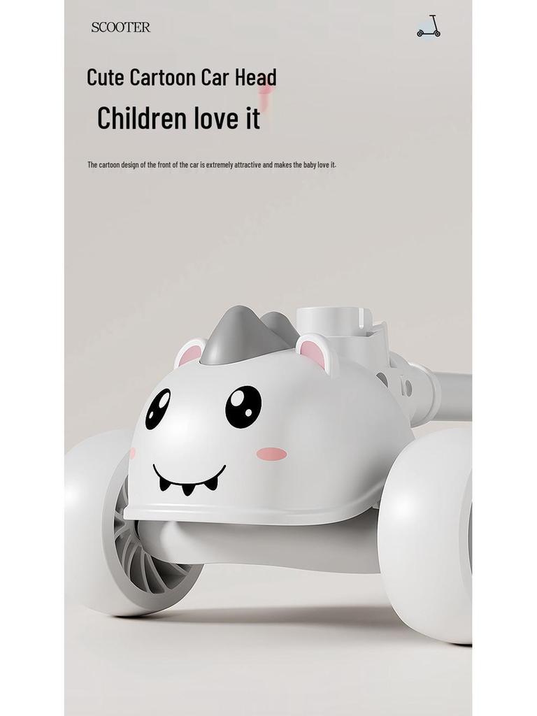 Детский складной самокат - Возраст 2-10 лет, для мальчиков и девочек