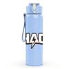 1PC Chaos Bold Letter Typography 750ml Color Plastic Sports Water Bottle Leakproof Flip Straw Lid Suitable for Sports Office Home Use