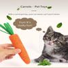 Cat Toy Carrot Sound Pet Products Bite Resistant Paper Rope Scratcher Clean Teeth Interactive Play Cat Carrot Chew Toy for Cat