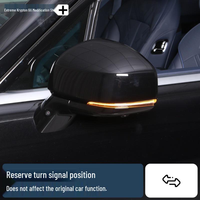 Zeekr 9X Rearview Mirror Protection: Anti-collision, Anti-scratch, and Rain Eyebrow.
