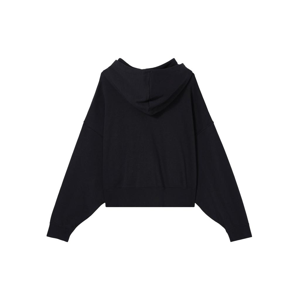 Nike Sportswear Hooded Short Zip Jacket Women Jackets Black DN4952-010