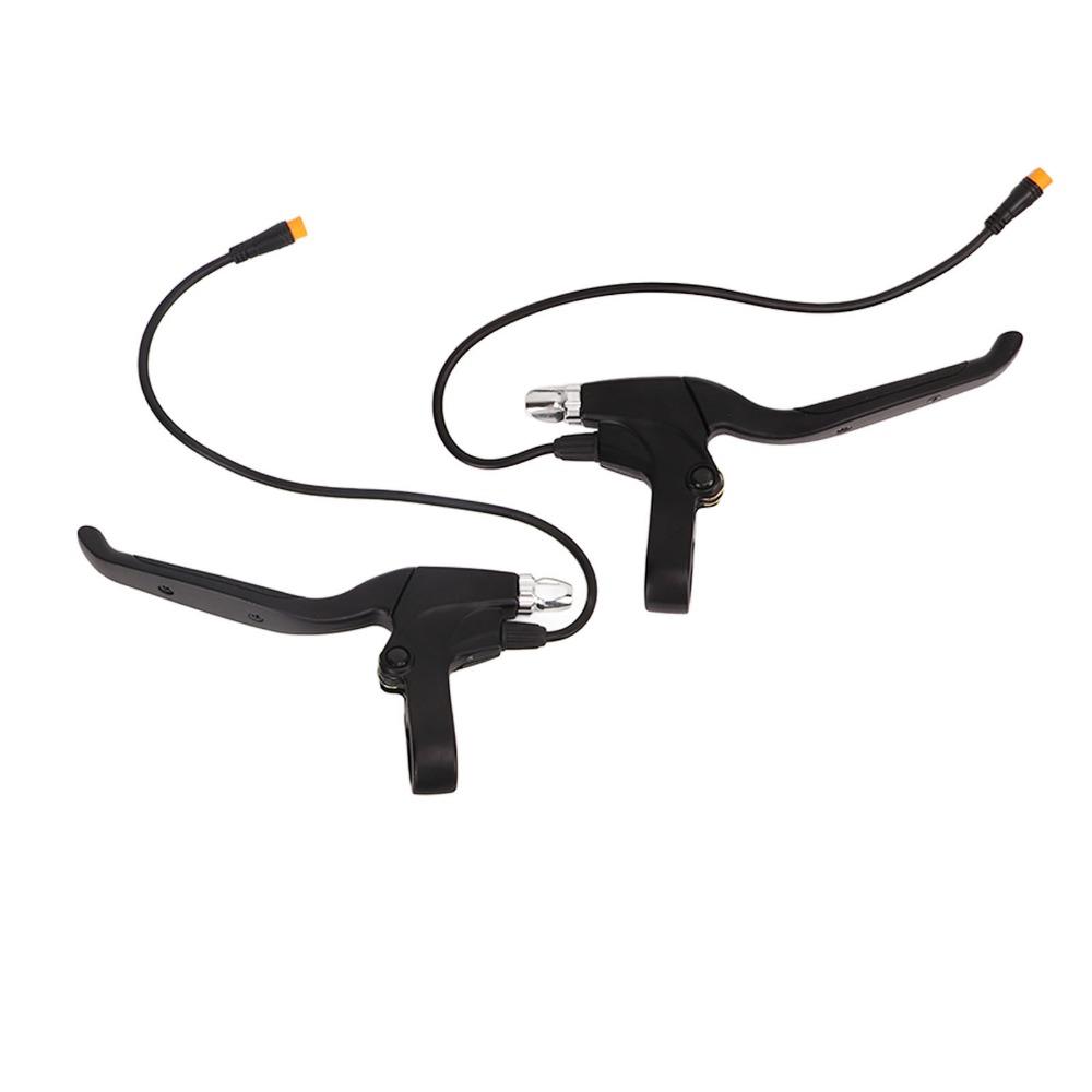 1Pair Waterproof Interface Electric Bike Brake Levers Brake Handles Electric Bicycle Accessories