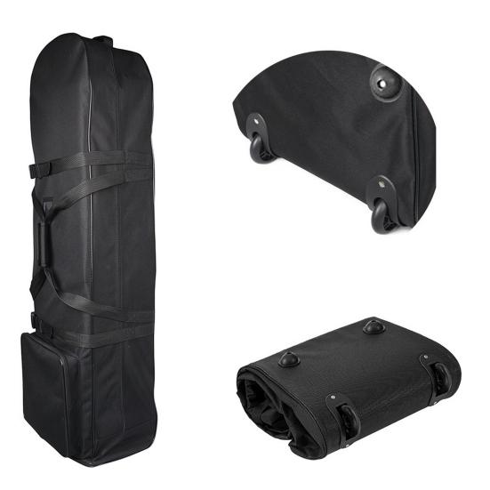 Дорожная сумка для гольфа с колесами 900D, прочный портативный чехол для путешествий с клюшками для гольфа для авиакомпаний, мягкий складной дорожный чехол для гольфа