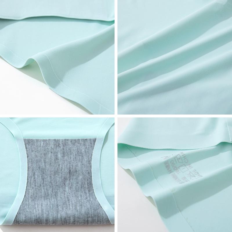 3 Pcs/Set Seamless Panties Silk Pamty Mid Waist Underwear Comfort Underpants Solid Invisible Briefs Female Lingerie