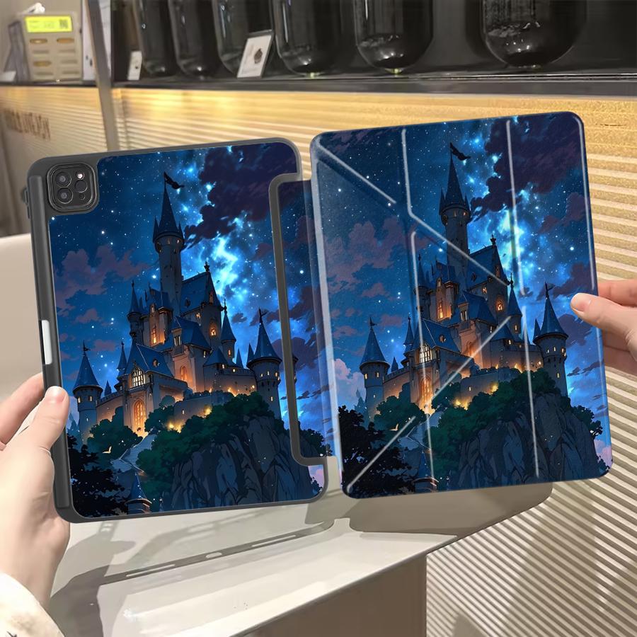 Чехол для планшета для iPad Air 4 5 M3 M2 1 2 M4 11 дюймов Pro 2025 Mini 6 7 Pro 11-го 10-го 9-го 8-го 7-го 12,9 дюйма Держатель Чехол Мультяшный
