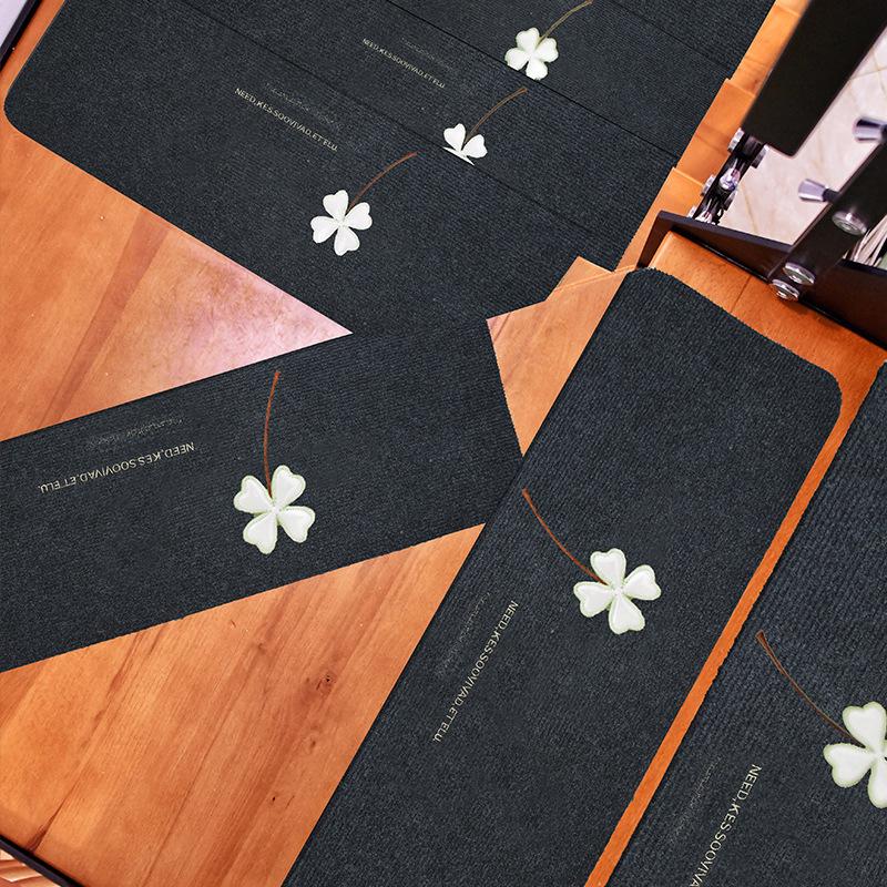 Нескользящие светящиеся коврики для лестниц, пригодные для машинной стирки – самоклеящиеся деревянные коврики для ног без клея