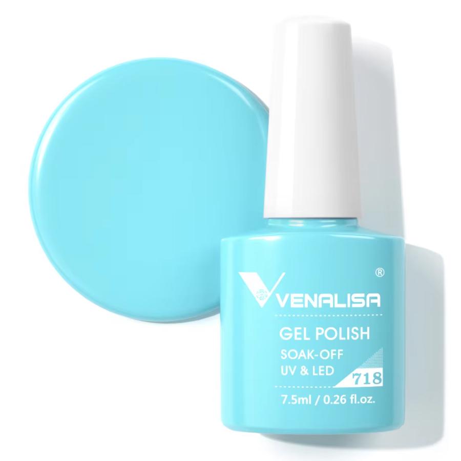 Venalisa Upgraded Gel Nail Polish 7.5ml High Pigmentation Glitter Gel Lacquer Soak Off Nail Art Manicure Gel