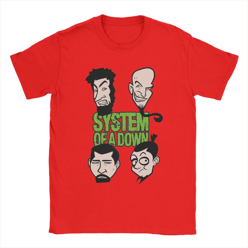 S.O.A.D Зеленая Хэви-метал группа Футболки System Of A Down Одежда из чистого хлопка Мода Футболка с коротким рукавом и круглым вырезом