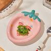 Творческие милые милые керамические тарелки, бытовая тарелка для фруктов, десертов, вкусных салатов, пасты, обеденная тарелка, модная изысканная посуда
