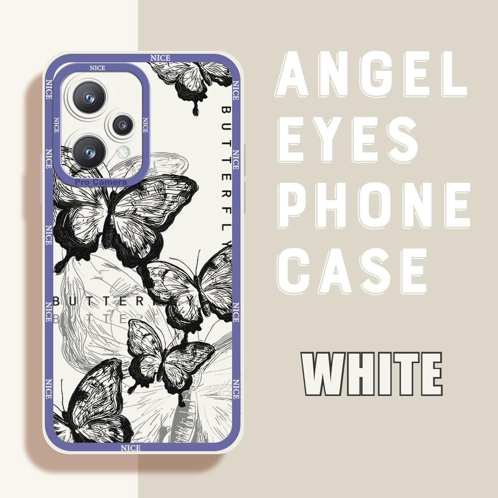 Для iPhone Samsung Huawei Honor Xiaomi Redmi OPPO Realme Vivo чехол для телефона с рисунком бабочки из мягкой резины, полное покрытие, дизайн защиты камеры