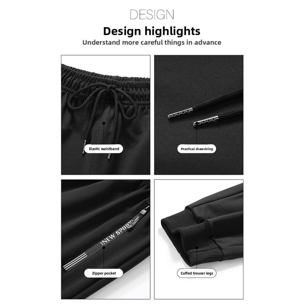 Мужские весенние и осенние зимние новые длинные брюки, прямые свободные спортивные брюки для ванной комнаты, простые и универсальные повседневные брюки для мужчин