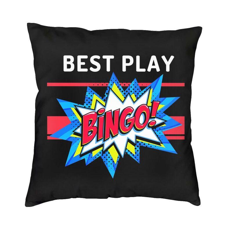Bingo Queen Cushion Covers Best Play Bingo Soft Velvet Nordic Pillow Cases Decor Home