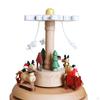 Рождественская музыкальная шкатулка с функцией вращения для семьи и детей